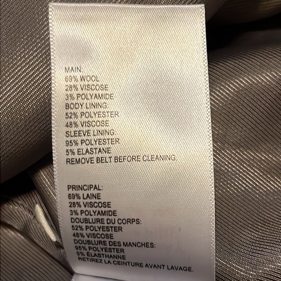 WHISTLES wool coat with belt - Picture 9 of 11